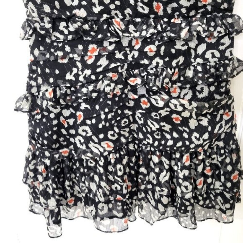The East Order Chiffon Skye Mini Dress Leopard Dream - Picture 6 of 8